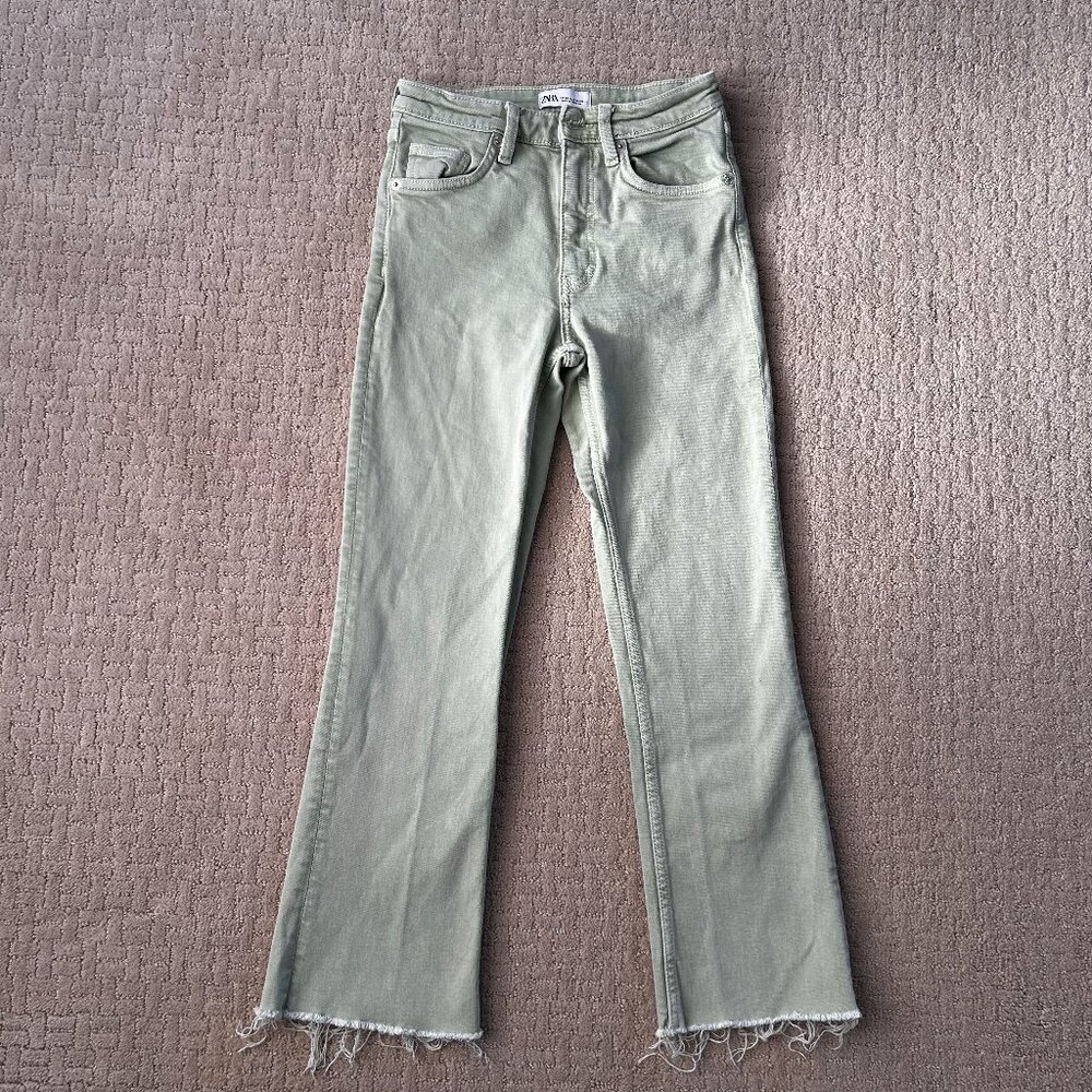 Zara Green Jeans Size 32 - US 0